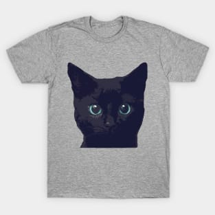 Black cat design T-Shirt